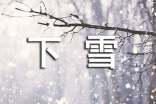今天下雪了周记